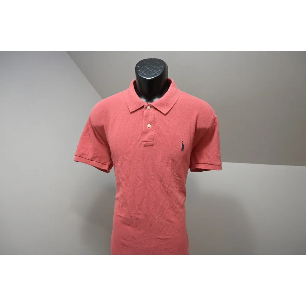 J. Crew Polo Shirt Mens Large Salmon Pink Casual Short Sleeve Excellent